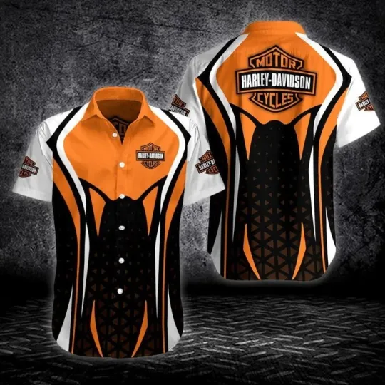 Discover Harley Motor Racing Davidson Casual Button Down Shirt