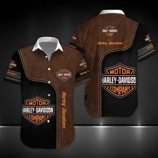 Discover Harley Motor Racing Davidson Casual Button Down Shirt