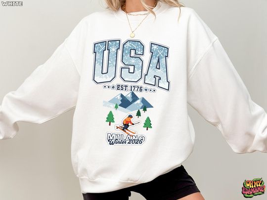 Discover Milano Cortina 2026 Winter Games USA Sweatshirt