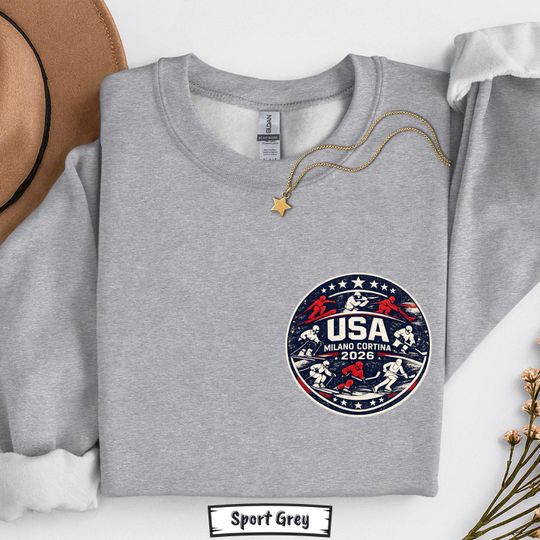 Discover Winter 2026 Milano Cortina Shirt, Olympic Fan Tee, Sweatshirt USA Team