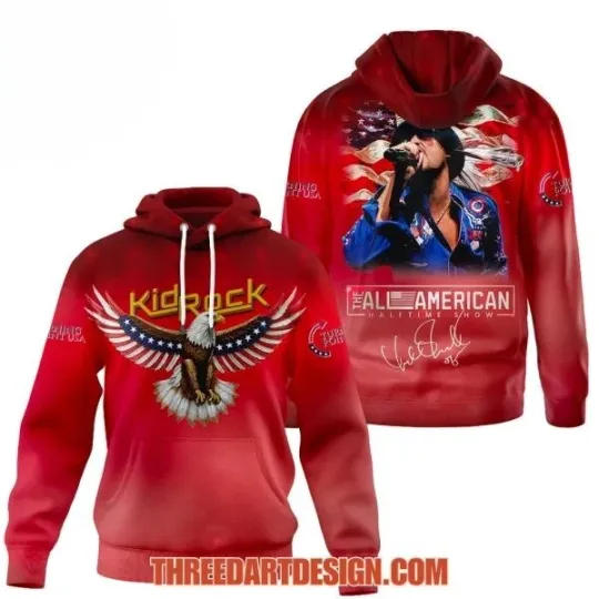 Kid Rock The All American Halftime Show Hoodie 3D