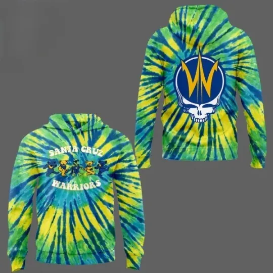Discover Santa Cruz Warriors Gratefuldead Night Merchandise Hoodie 3D