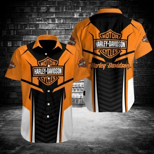 Discover Harley Motor Racing Davidson Casual Button Down Shirt