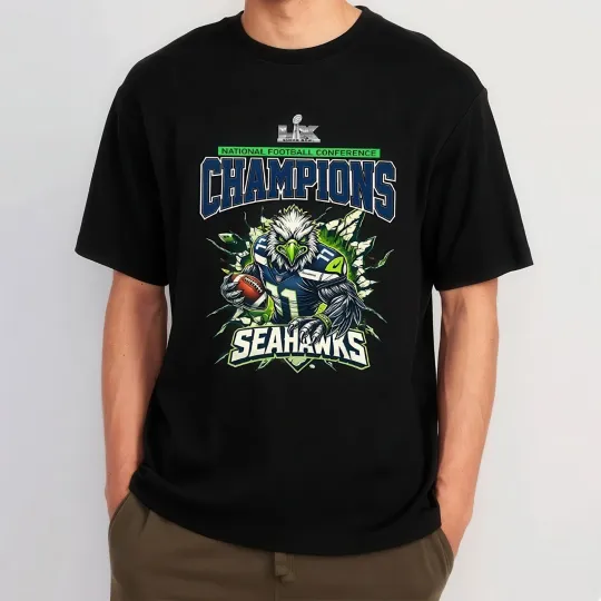 2026 Patriots vs Seahawks Super Bowl New England Seattle Football T-Shirt