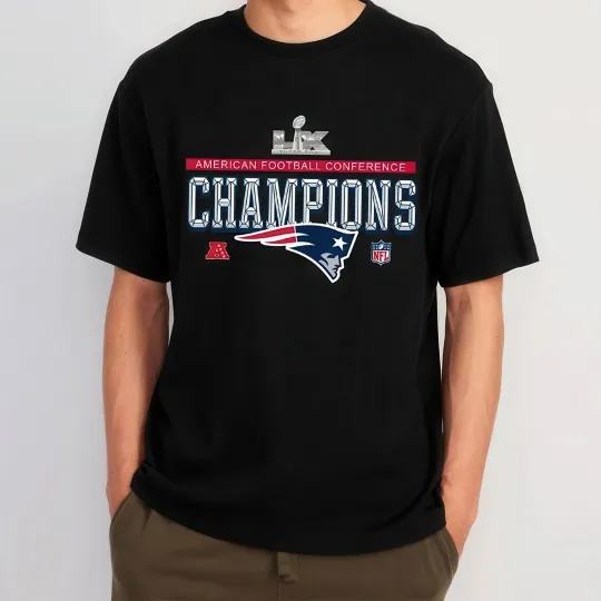 Discover New England Patriots Champions American Football Conference 2025 Unisex T-Shirt