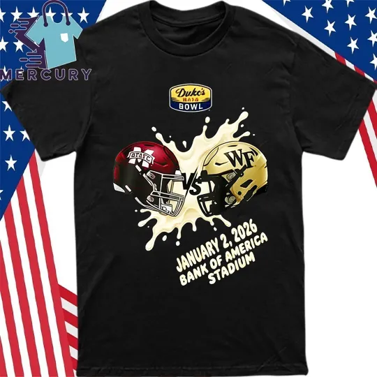 Discover Bulldogs Vs Demon Deacons On January 2 2026 Duke’s Mayo Bowl Unisex Shirt S-5XL