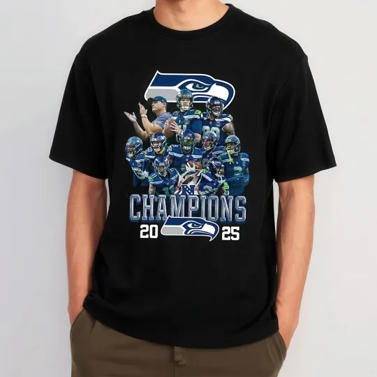 Discover Seattle Seahawks NFC Conference Champions T-Shirt