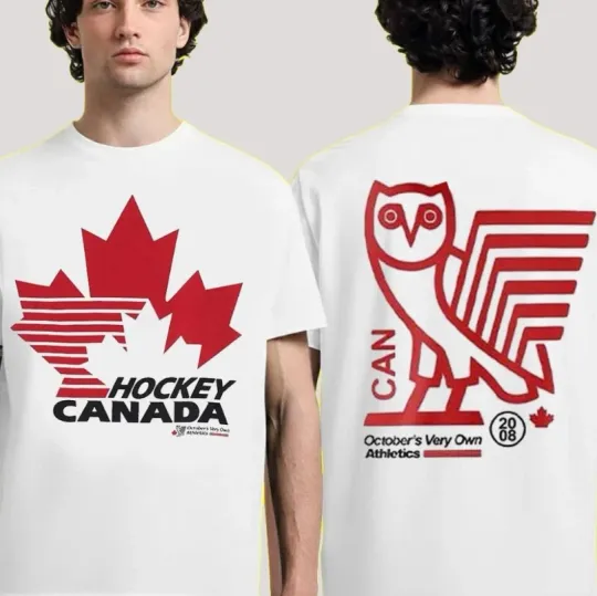 Discover Olympic Hockey Canada 2026 Celebration 2 Sides T-Shirt