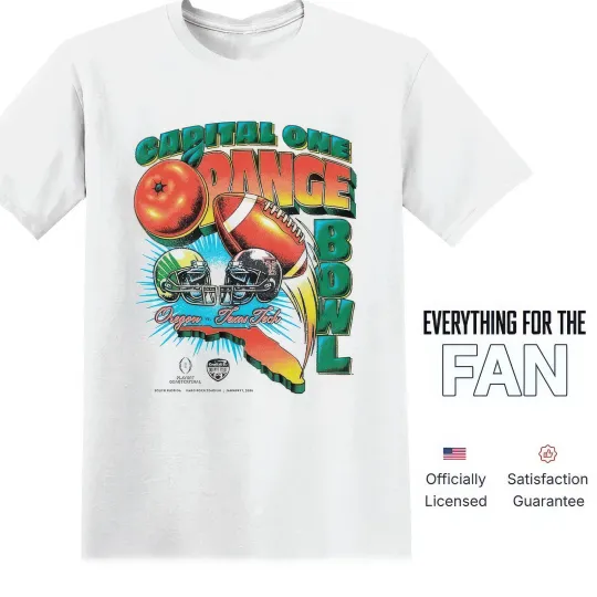Discover Ducks vs Raiders 2026 Capital One Orange Bowl Vintage Matchup T-Shirt