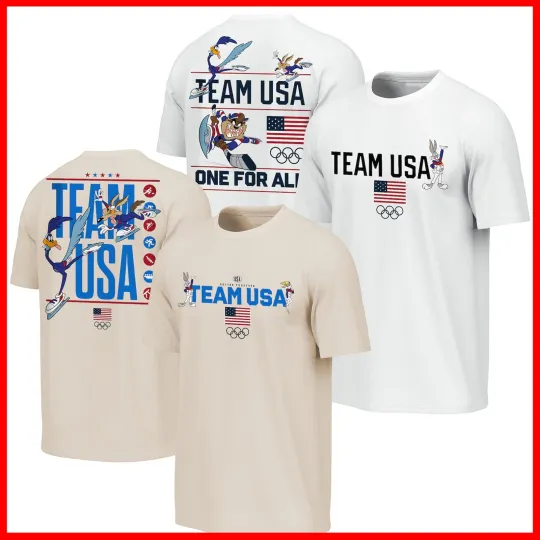 Discover Team USA x Looney Tunes 2026 Winter Olympics Both Side Shirt For Fans