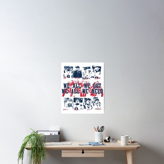 Discover Mike Vrabel Drake Maye Kayshon Boutte Football, New England Patriots Football - We All We Got We All We Need Football Poster