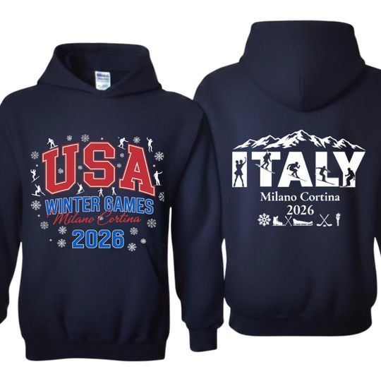 Discover 2026 Italy Winter Sports Sweatshirt, Milan & Cortina Ski Trip Gift, Italian Alps Snowboard Crewneck, Winter Games Fan Apparel, Souvenir