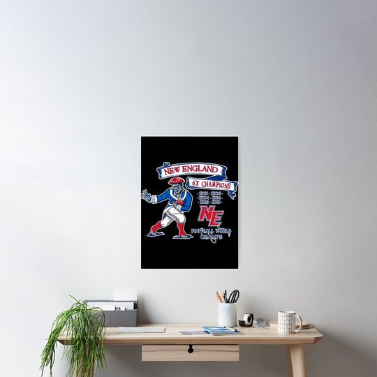 Discover Patriots 2019 Championship Graphic 1 Poster