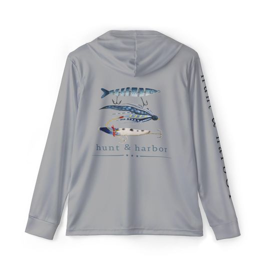 Discover Men's Fishing Lure Hoodie: UPF 50+ Sun Protection