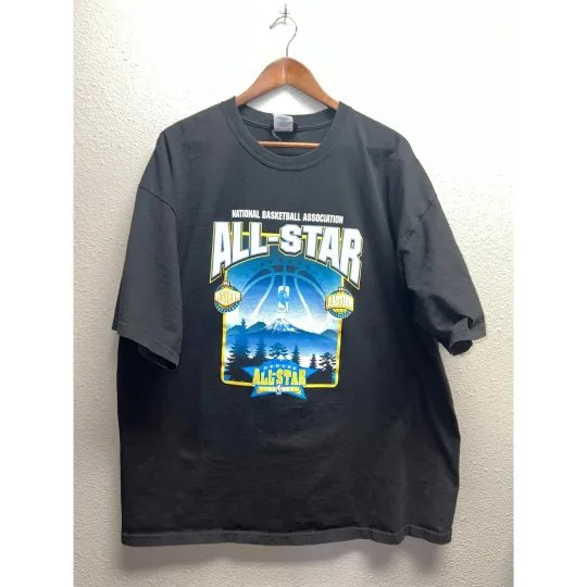 Vintage NBA All Star Shirt Denver KG Kobe T-Mac Dirk Shaq Lebron Basketball 2XL