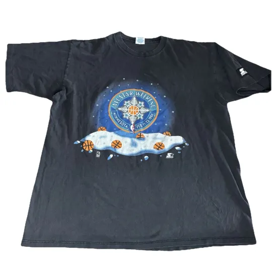 Discover Vintage STARTER 90s 1994 NBA All-Star Weekend T-Shirt USA made Men's XL Black
