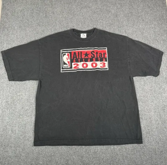 Vintage 2003 NBA All Star Game Shirt Mens Size 3XL Black Short Sleeve
