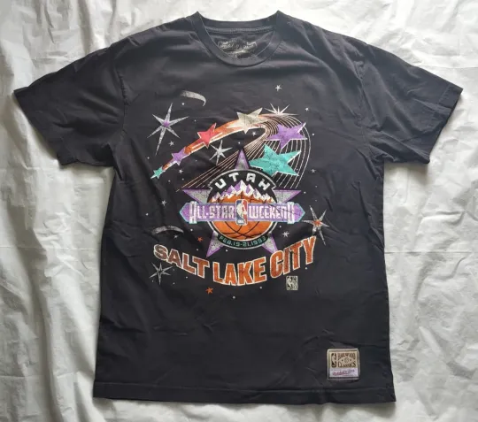 Discover 1993 NBA All-Star Weekend Utah Mitchell & Ness T-Shirt - Size Large / L