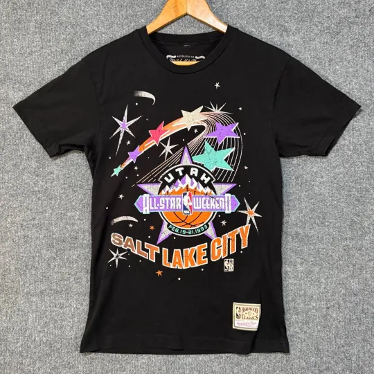 Discover Mitchell Ness Shirt Mens Small NBA All Star Weekend 1993 Salt Lake City T Shirt