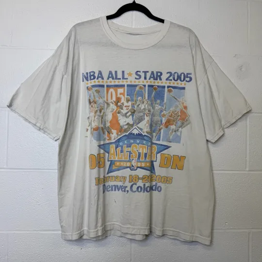 Discover Vintage NBA All Star Game Shirt Mens XL Denver 2005 Kobe Lebron Shaq Iverson