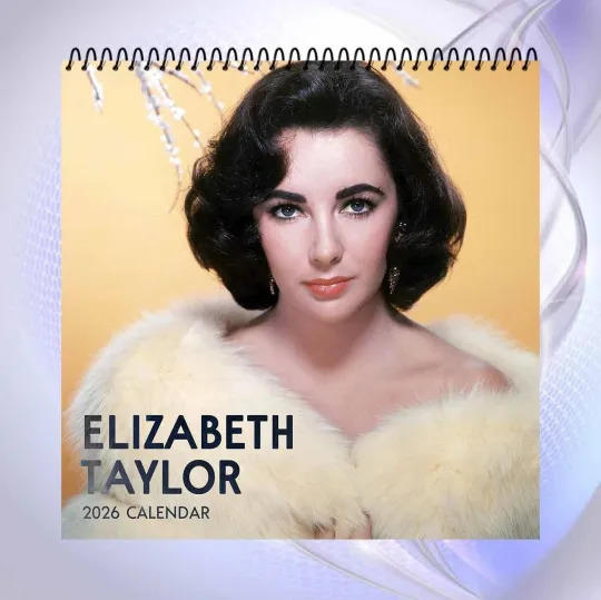 Discover 2026 Elizabeth Taylor Wall Calendar Classic Hollywood Glamour Home & Living Office Supplies Calendars