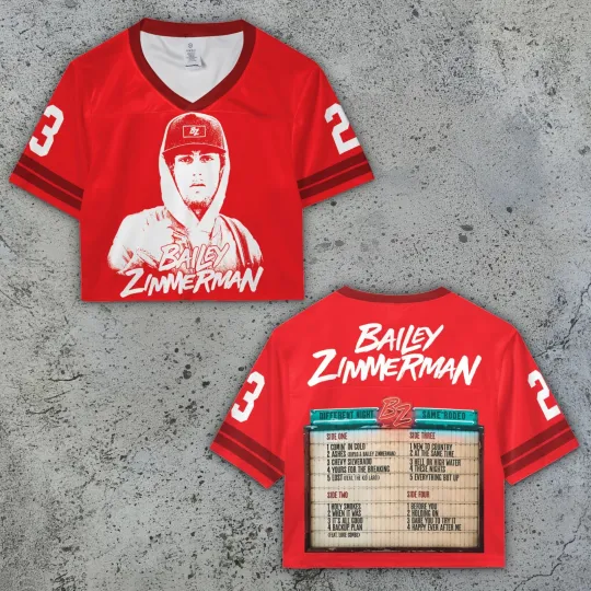 Discover Bailey Zimmerman Different Night Same Rodeo Crop Top Mesh Baseball Jerseys, Country Music Shirt