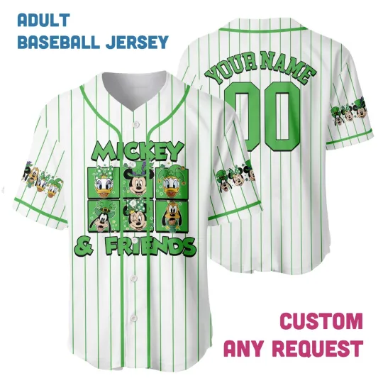 Discover Custom St. Patrick’s Day Baseball Jersey Adult, Personalized Name & Number