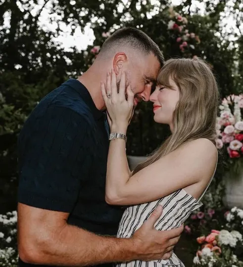 Travis Kelce & Swift Engagement Poster