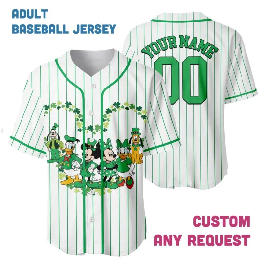 Discover Personalized St. Patrick’s Day Baseball Jersey for Adults