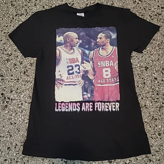 Discover Michael Jordan And Kobe Bryant NBA Vintage All Star Legends Are Forver Shirt Med