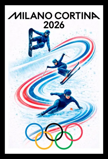 Discover 2026 Winter Games Poster Art Print • Momentum • Premium Matte Paper