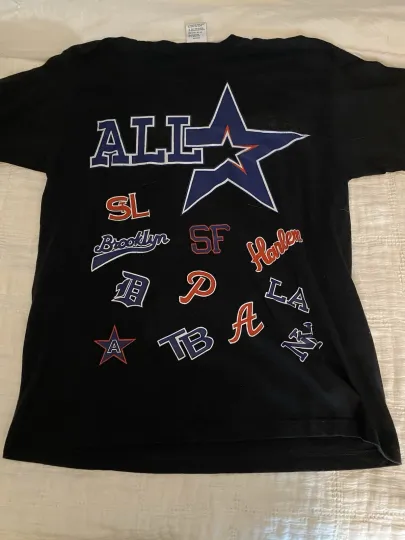 Discover Vintage All Star NBA Graphic All Over Logo Print Size Cl Tshirt