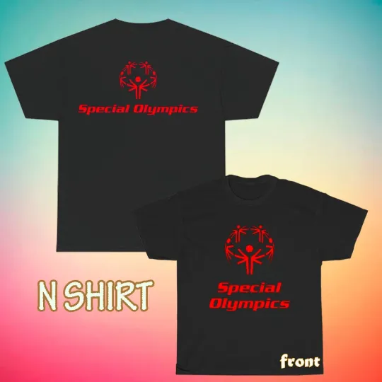 New Special Olympics Logo Unisex Double Sided T-Shirt