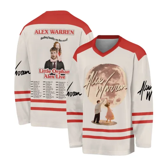 Discover Alex Warren Little Orphan Alex Live 2026 Hockey Jersey