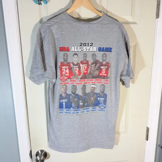 Discover VTG 2012 NBA All Star Game Orlando sz XL Kobe Bryant LeBron James Basketball