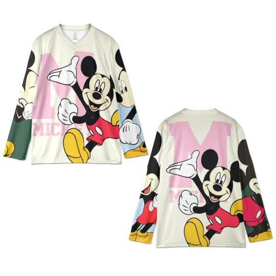 Discover Mickey Minnie Matching Couple Hockey Jersey, Funny Vintage Disney Gift