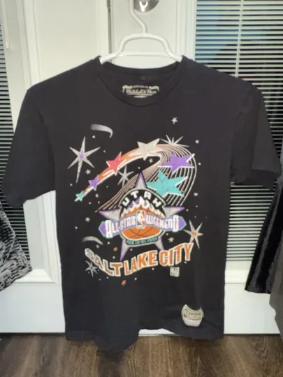 Discover Vintage 1993 NBA All Star Utah Tee Size Medium Mitchell And Ness