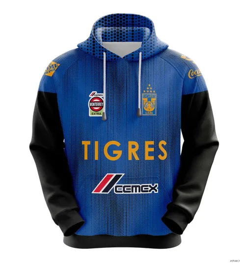 Discover Liga MX Tigres Hoodie Pullover Hooded Gift Fan