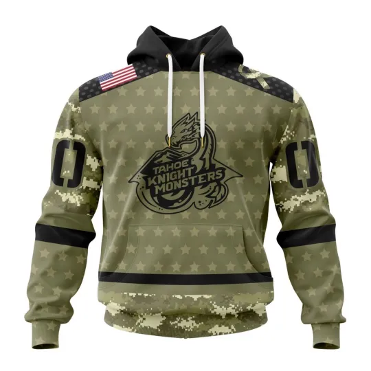 Discover Personalized Tahoe Knight Monsters Military Hoodie