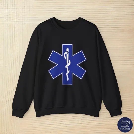 Discover Star of Life EMS Logo Unisex Sweatshirt