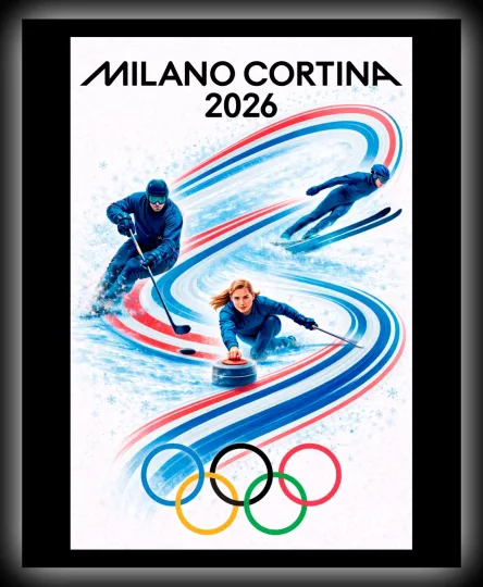 Discover 2026 Winter Games Poster Print • Tactics • Metal Wall Art