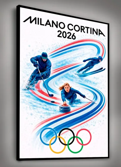 Discover 2026 Winter Games Poster Print • Tactics • Canvas Wall Art Décor