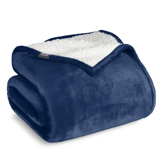 Discover Plush Sherpa Bed Blanket, Fluffy & Soft by Bare Home