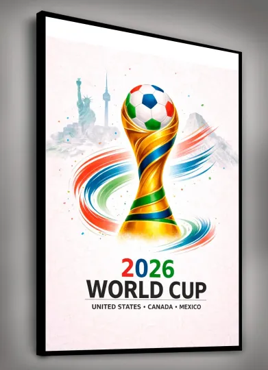 World Cup 2026 Soccer Art Poster Print – HOSTS – Matte Paper Poster