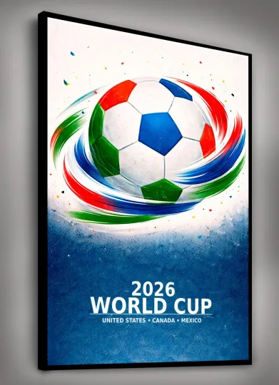 Discover World Cup 2026 Soccer Art Poster Print – ENERGY – Matte Paper Poster