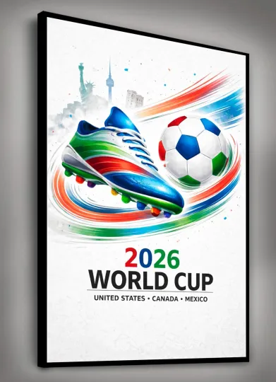 Discover World Cup 2026 Soccer Art Poster Print – GOAL – Matte Paper Poster