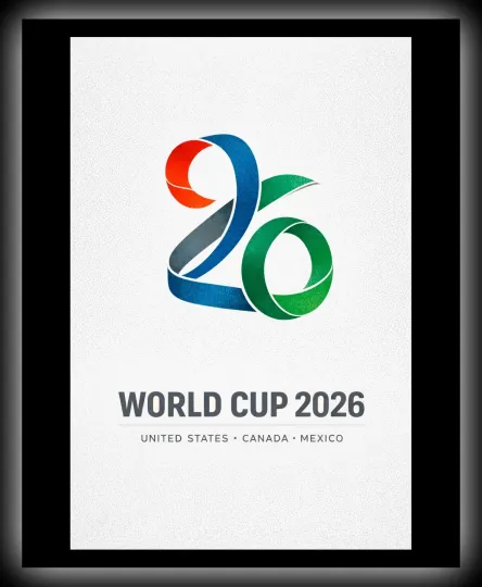 Discover World Cup 2026 Soccer Art Poster Print – EMBLEM – Matte Paper Poster