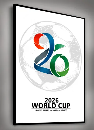 Discover World Cup 2026 Soccer Art Poster Print – CREST – Matte Paper Poster