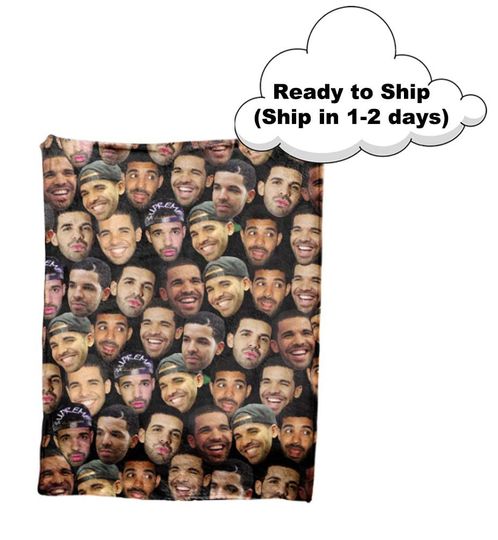 Discover Drake Blanket, Fleece Throw Blanket, All Over Print, Drake Fans Blanket, Drake Lovers Gift, Fun Gift, Holiday Gift, Gift for friends