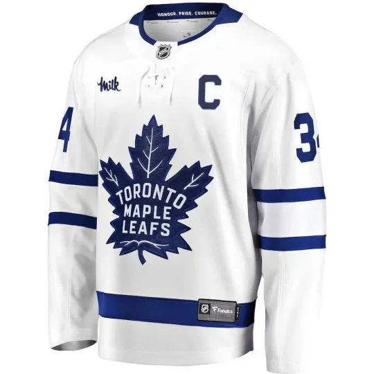 Discover Men's Toronto  Auston Matthews White Breakaway Jersey
